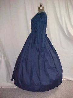 PLUS SZ UP TO 54 BUST, DAY DRESS, Civil War, Pioneer,Victorian,Costume 