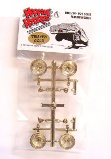   Hydros 1/24 1/25 GOLD Baby Ds Dayton Spoked Wheels Rims Model Cars