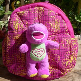 New Barney Small School Bag Plush Backpacks Cute Lovely GIFT