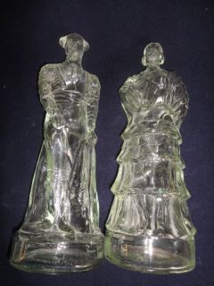 Dalmau Hermanos Spain Glass Decanters Matador and Lady