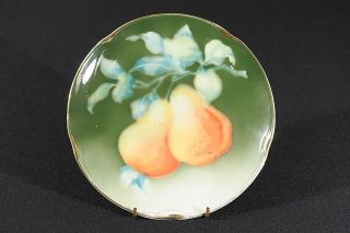 Keller & Guerin Luneville France Decorative China Pear Plate Fruit
