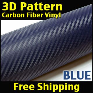 12 x 50 3D Twill Weave CARBON FIBER VINYL Wrap Sheet 31cm x 127cm 