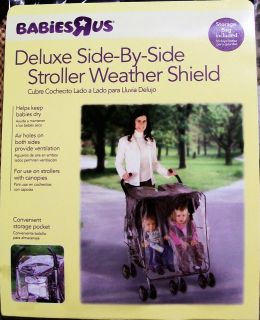 Babies R Us Deluxe Side By Side Weather Rain Wind Shield for Canopy 