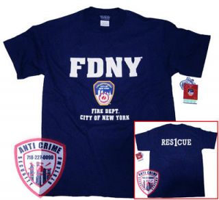 FDNY NY FIRE DEPT/CLOTHING/​APPAREL/GEAR/R​ES/T SHIRT/M