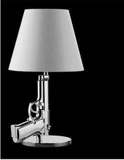 Modern Design SILVER Gun Table Lamp Desk Lighting Beside Lamp fLOS 
