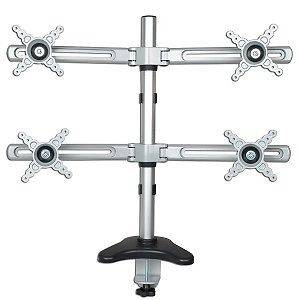 10in   24in LCD Monitor/TV Height Adjustable Double Arm Desk Mount 