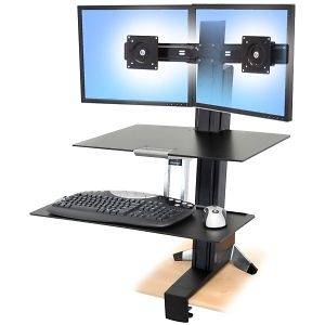 Ergotron   33 349 200 WorkFit Dual Monitor Sit Stand Workstation
