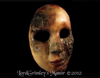   2012 Melted Molly Doll Face Half Halloween Mask Prop Horror Tom Devlin