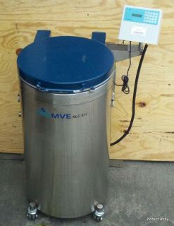 MVE XLC 511 Cryogenic Liquid Nitrogen Dewar w/ TEC 2000 System Monitor