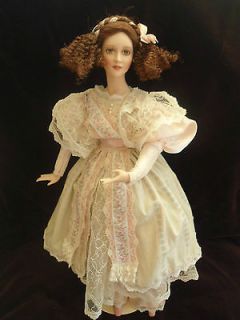Franklin Mint CATHERINE AND THE POETRY OF THE FAN DOLL HEIRLOOM