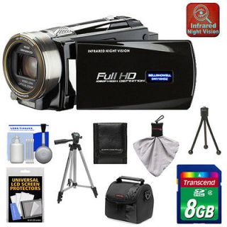   DNV16HDZ full 1080p HD Night Vision Digital Video Camcorder  Black