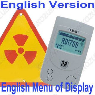   Menu NEW RADIATION DOSIMETER Digital Counter Radex RD1503 100%+seller
