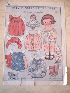 Jan 1930 Dolly Dingles Little Guest paper doll   by Grace Drayton