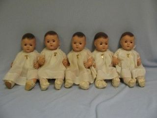   Vintage ALEXANDER Rare 1935 Cloth Body BABY  DIONNE QUINTUPLETS Tags