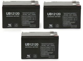 UPG 3 Pack   12V 12AH REPLACEMENT BATTERY RAZOR SCOOTER E500S