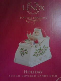 Lenox Sleigh Covered Candy Dish