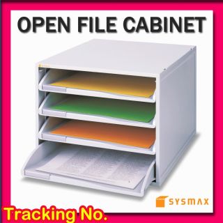   Open File Cabinet 4 Drawers Trays Storage for document, letter, A4
