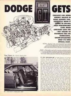 1967 DODGE DART GT 383   MR NORMS GRAND SPAULDING DODGE ~ 5 PAGE 