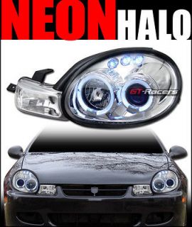   LED HALO RIMS PROJECTOR HEAD LIGHTS LAMPS SIGNAL 2000 2002 DODGE NEON