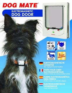 DOG MATE 259 DOG FLAP DELUXE SECURE ELECTRO MAGNETIC DOG DOOR KEEPS 