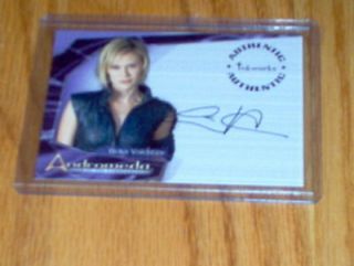 Gene Roddenberrys Andromeda Autograph Beka Ryder A2