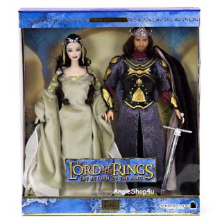   THE LORD OF THE RINGS ARWEN ARAGORN RETURN OF THE KING BARBIE DOLL NEW
