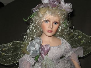 COLLECTIBLE FANTASY FAIRY LAMP PORCELAIN DOLL