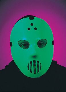 Glow in the Dark Goalie Hockey Michael Myers Mask Costume Halloween 