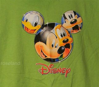   Mouse Graphic T Shirt Sz Large Pluto Donald Duck Goofy Cotton Tee