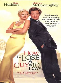 How to Lose a Guy in 10 Days DVD, 2003, Full Frame