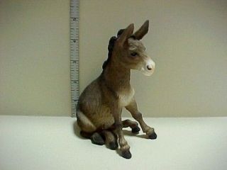 Sitting Donkey #A988 Dollhouse Miniature