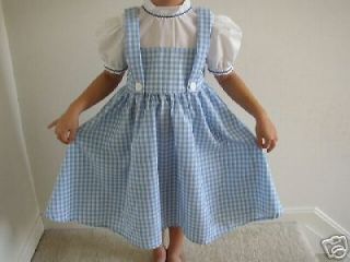 New Handmade Dorothy Wizard of Oz Costume Dress 5 6