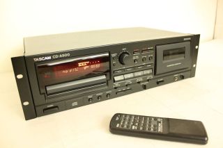 Teac Tascam Professional Dual CD Player Cassette Deck Combo with 