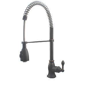 Oil Rubbed Bronze 22 High Gourmet Pull Down Kitchen Faucet