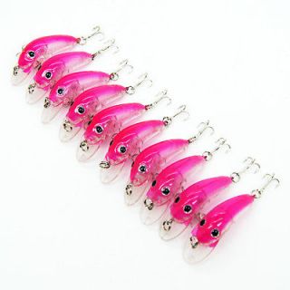 10 pcs Topwater 4g 50mm Top Quality Crankbait Minnow Fishing Lures 