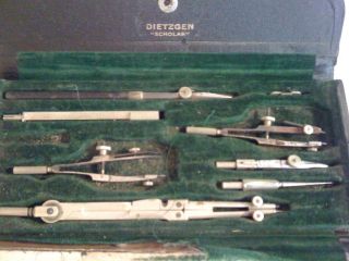 Antique Drafting Tools Made in Germany #1074 Dietzgen SCHOLAR