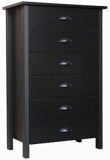 Drawer Black Dresser/Chest/​Lowboy   Stain Resistant   Made In USA