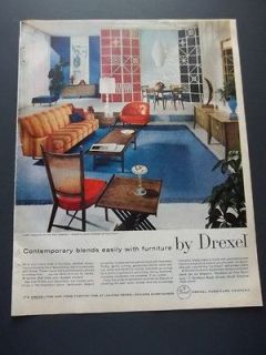 Vintage 1959 Drexel Furniture Home Decor Original Print Ad