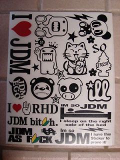   Vinyl Werks Sticker Bomb Sheet, JDM, Honda, VW, Evo, Subaru, drift
