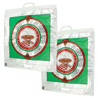 Insulated Pizza Bags Hot Food Keep Warm Dual Handle Picnics Parties 