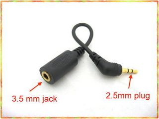   to 2 Dual Earphone Headphone Y Splitter Cable Cord Adapter Jack Black