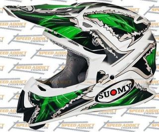 Suomy Mr Jump MX Monster Green Fox Dirt Bike Motocross Helmet Medium