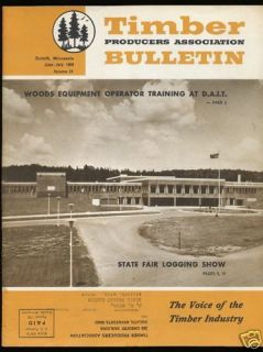 1969 Duluth Minnesota TIMBER BULLETIN State Fair Logging Show Issue 