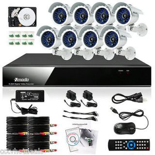 ZMODO 8 CH CCTV Security DVR Outdoor IR Camera System 500GB Hard Drive
