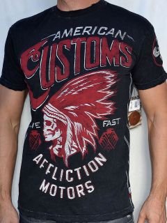 Affliction American Customs ARAPAHO   Mens Short Sleeve T shirt 