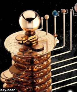 Antique Style Brass Solar System Model evolved from Antikythera