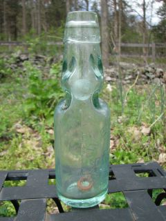 Rare W.B. Jevons Chemist Market Rasen Codd bottle applied lip marble 
