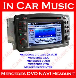 Mercedes Viano Vito DVD Stereo GPS Sat Nav Navigation