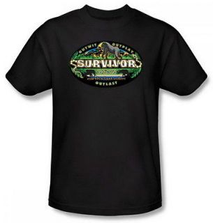 Survivor Gabon Logo Earths Last Eden Green Adult Shirt CBS204 AT