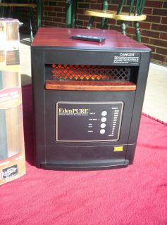 EDEN PURE GEN4 infrared heater with remote, heats up to 1000 sq. ft.
